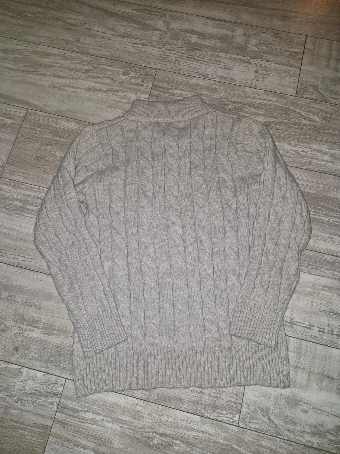 Grå stickad tröja Polo Ralph Lauren Halv zip - 3