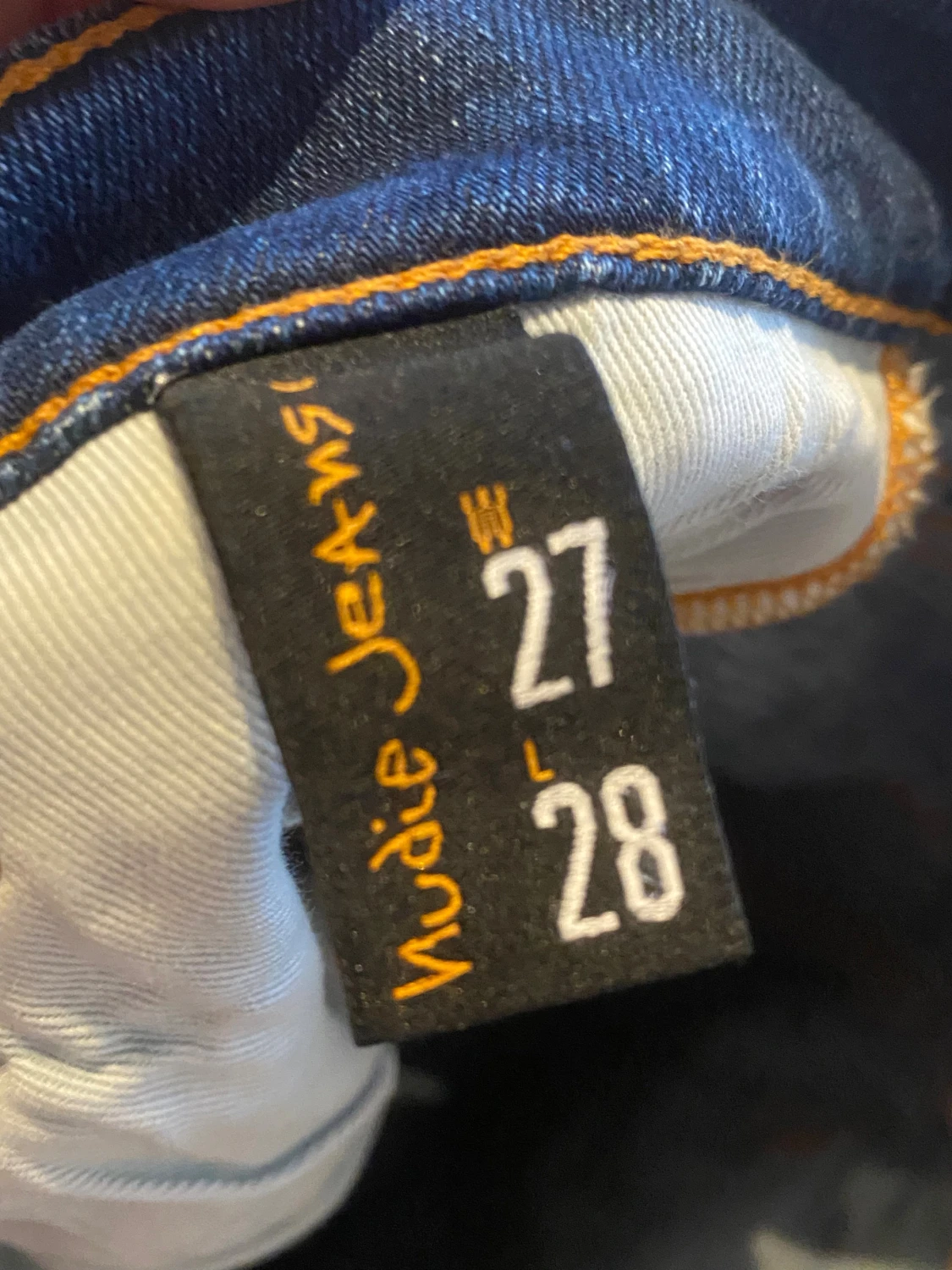 Mörkblå Nudie Jeans W27 L28 - 2