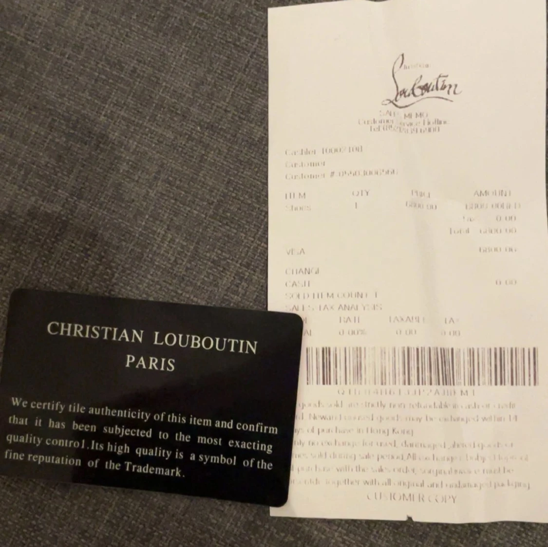 Christian Louboutin vita sneakers med nitar - 2