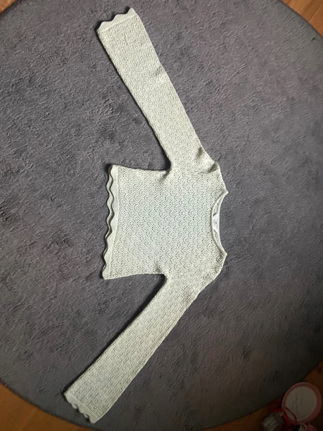 Ljusgrön stickad topp från H&M