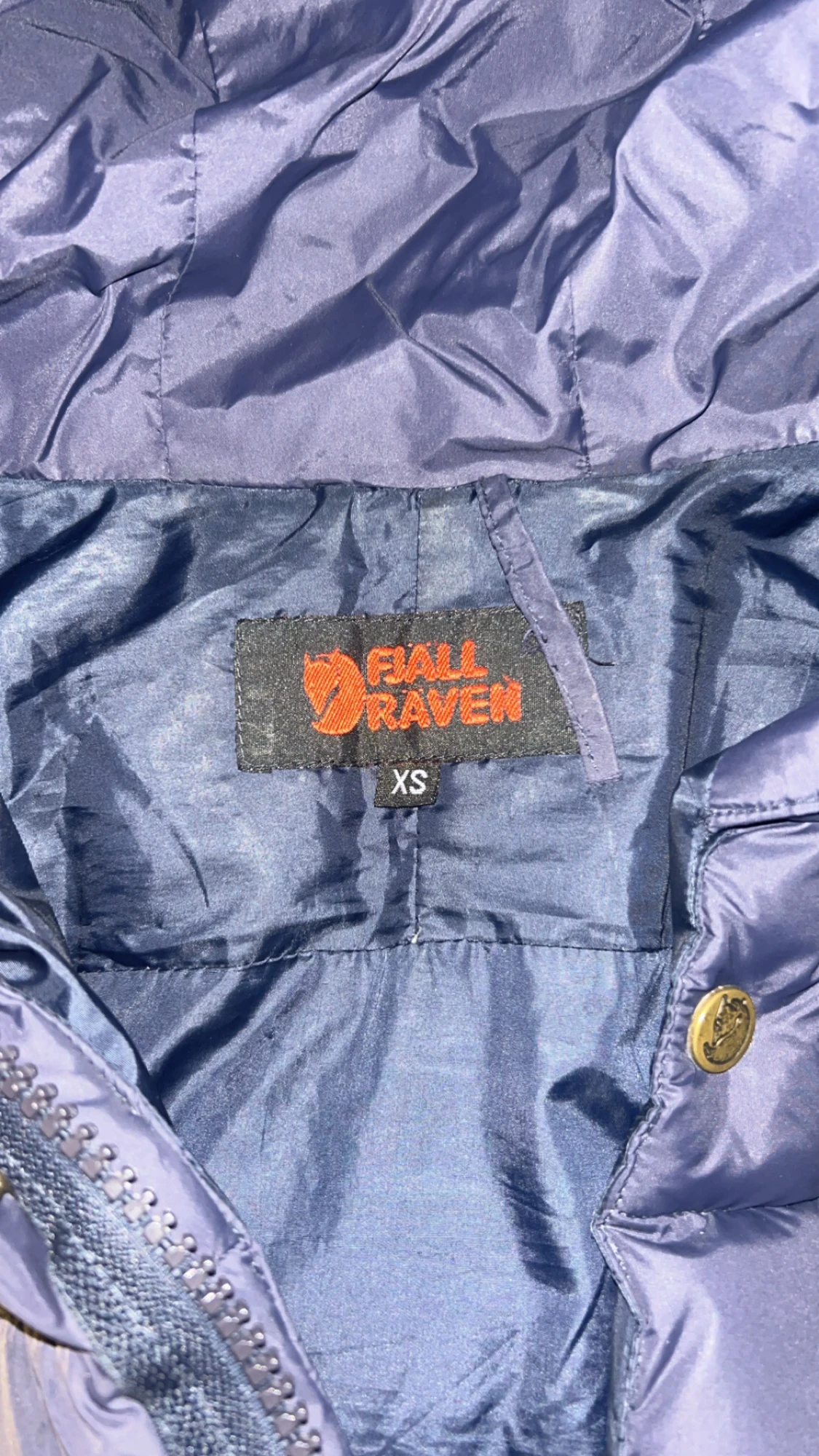 Mörkblå dunjacka från Fjällräven XS - 2