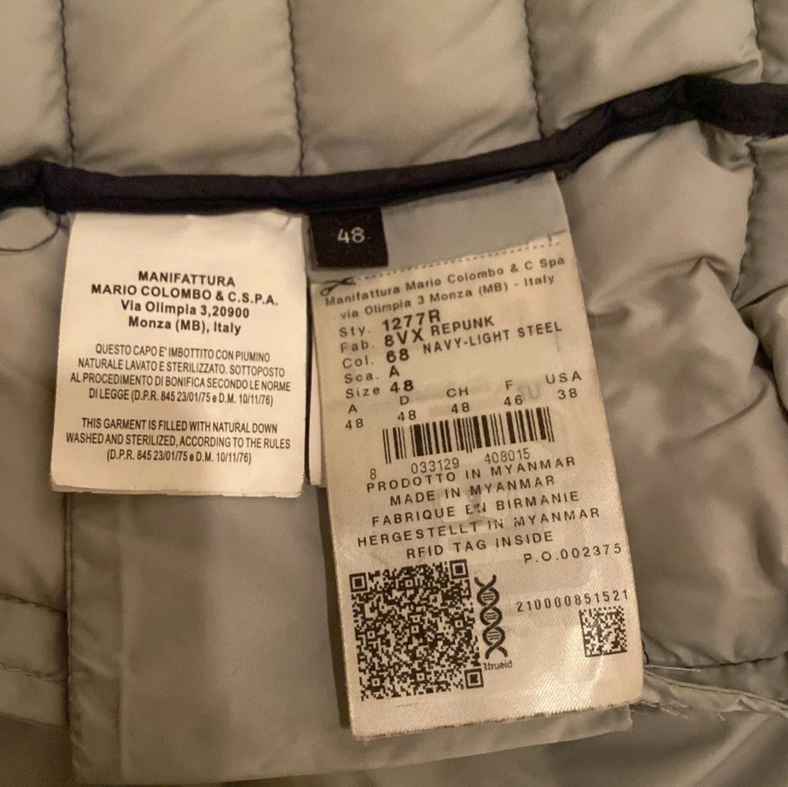 Mörkblå dunjacka från Colmar, strl 48 - 2