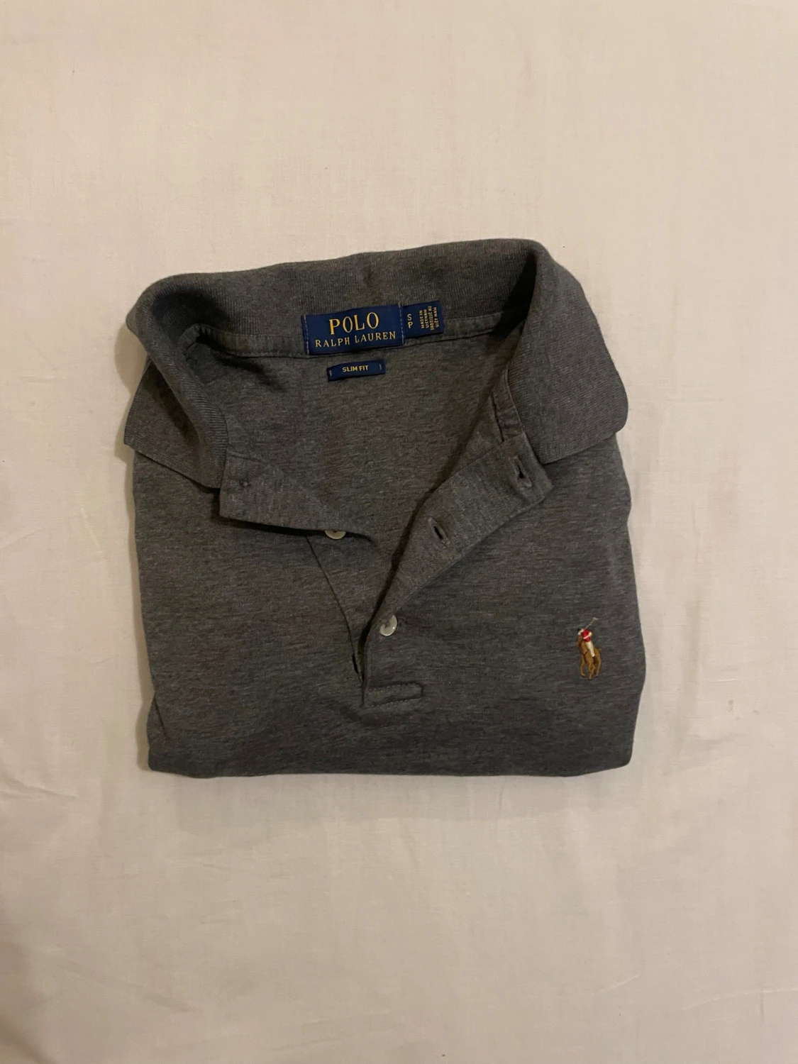 Grå pikétröja från Polo Ralph Lauren