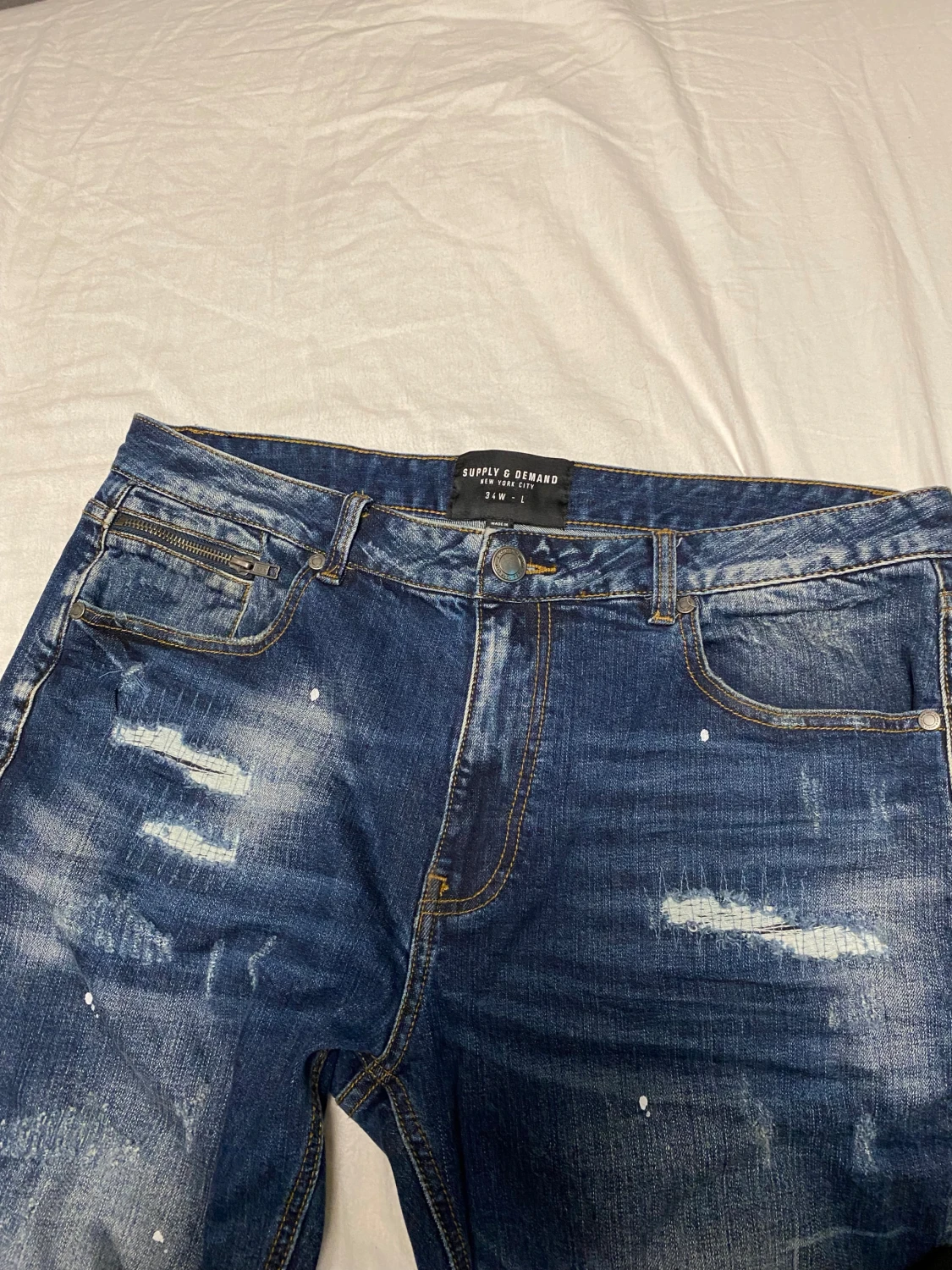 Blå Supply & Demand jeans  - 1