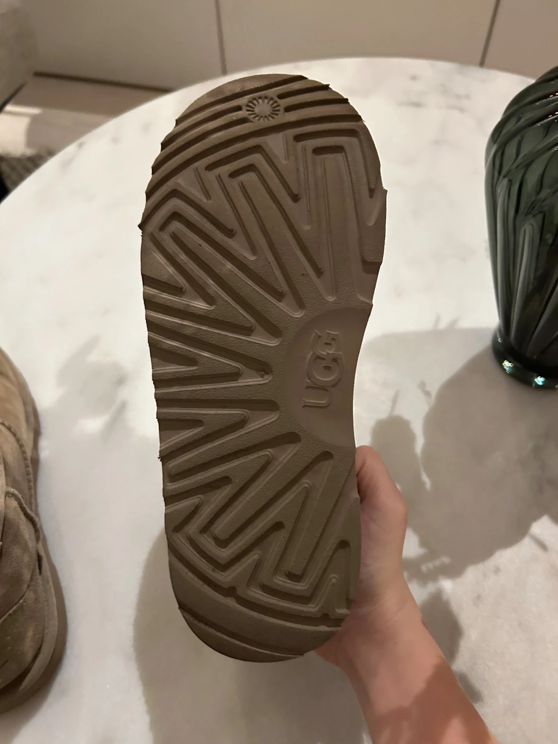 Beige UGG boots i mocka - 3