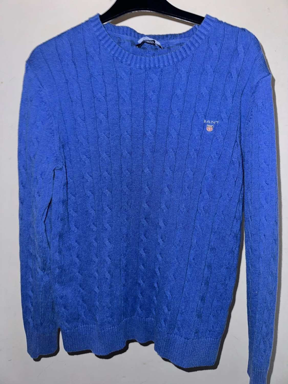 Blå stickad tröja från Gant
