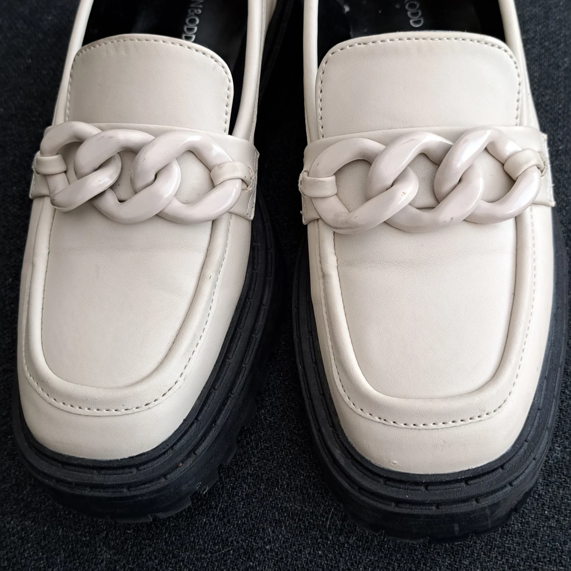 Chunky loafers från Even&Odd, beige - 1