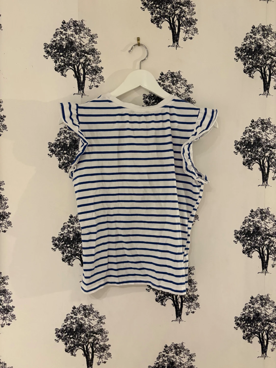 Randig vit och blå topp från SHEIN - 1