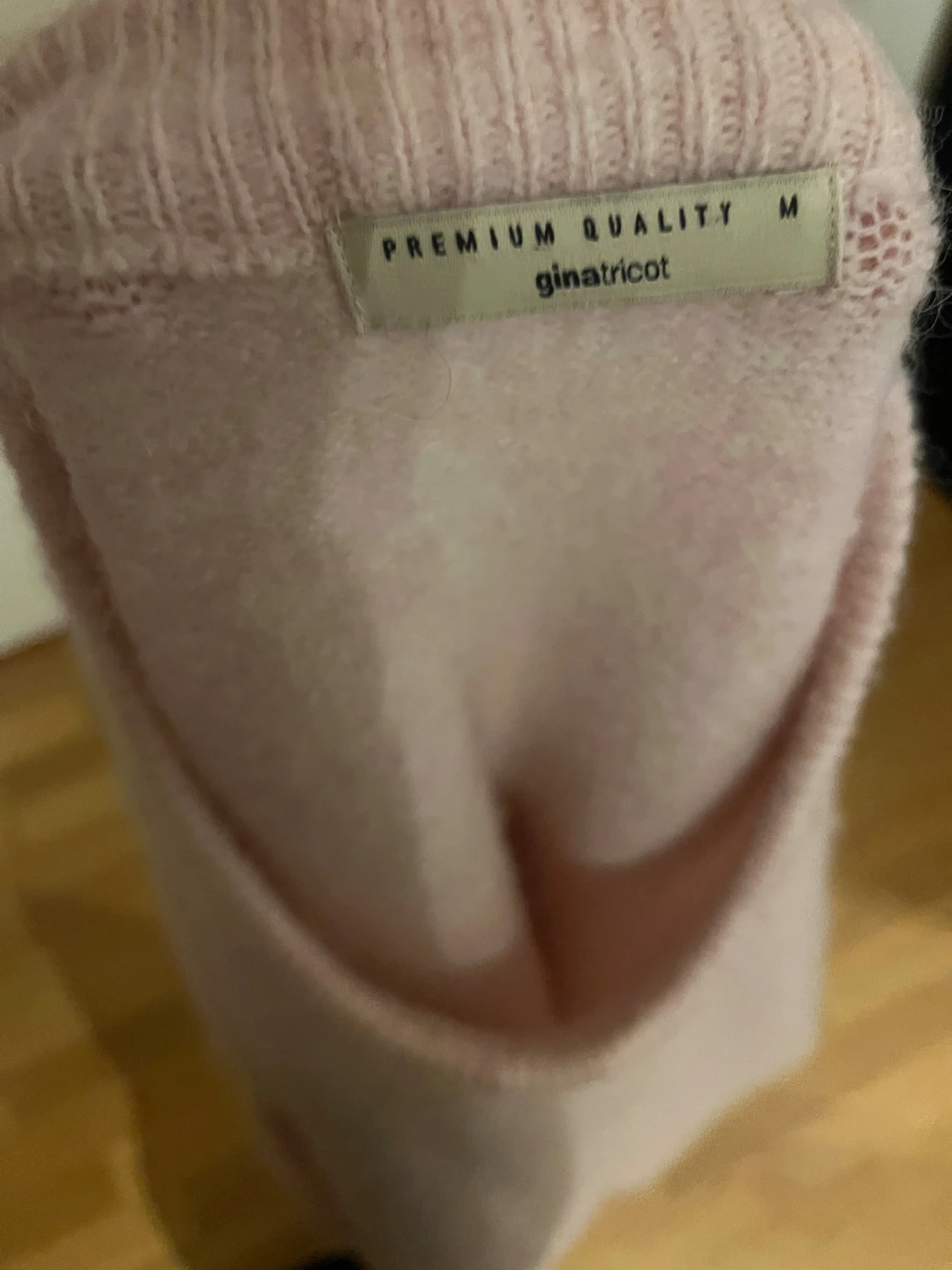 Ljusrosa stickad tröja Gina Tricot M - 2