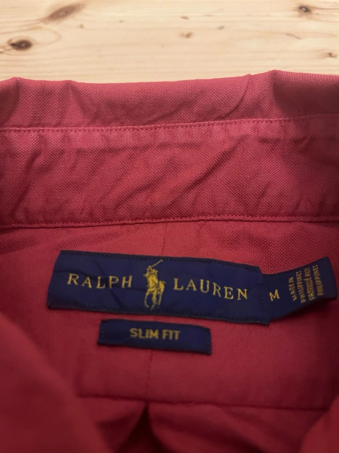 Röd ralph lauren, slim fit strl M - 2