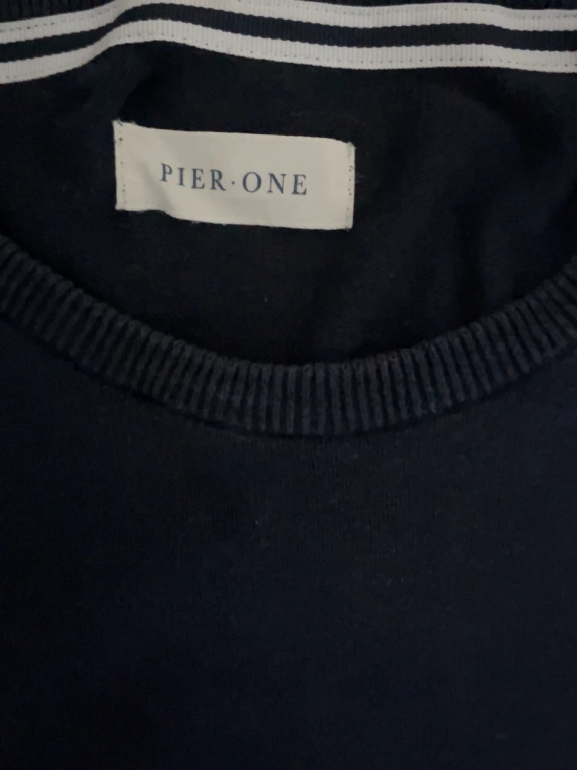 Mörkblå rundhalsad tröja - 3