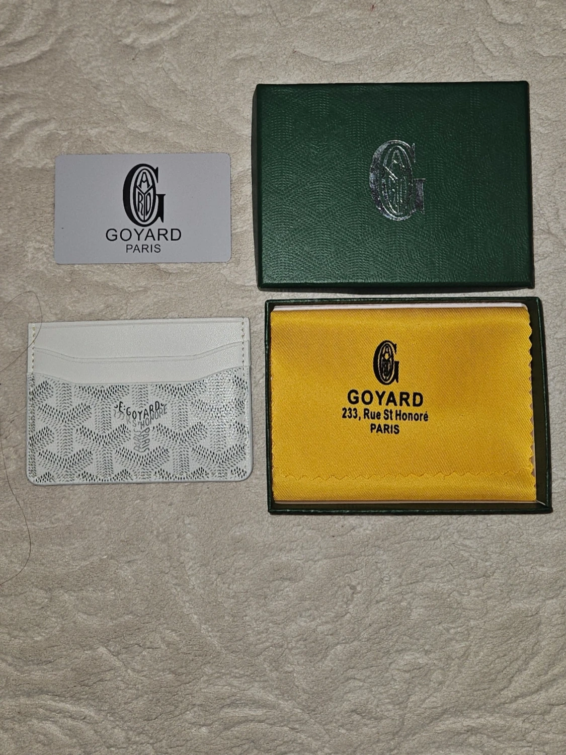 Vit Goy4rd plånbok - 2