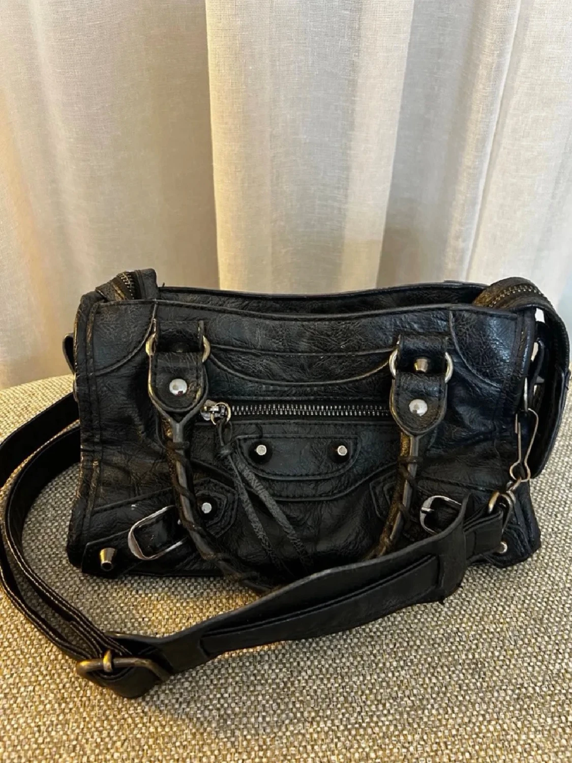 Svart mini city väska  - 1