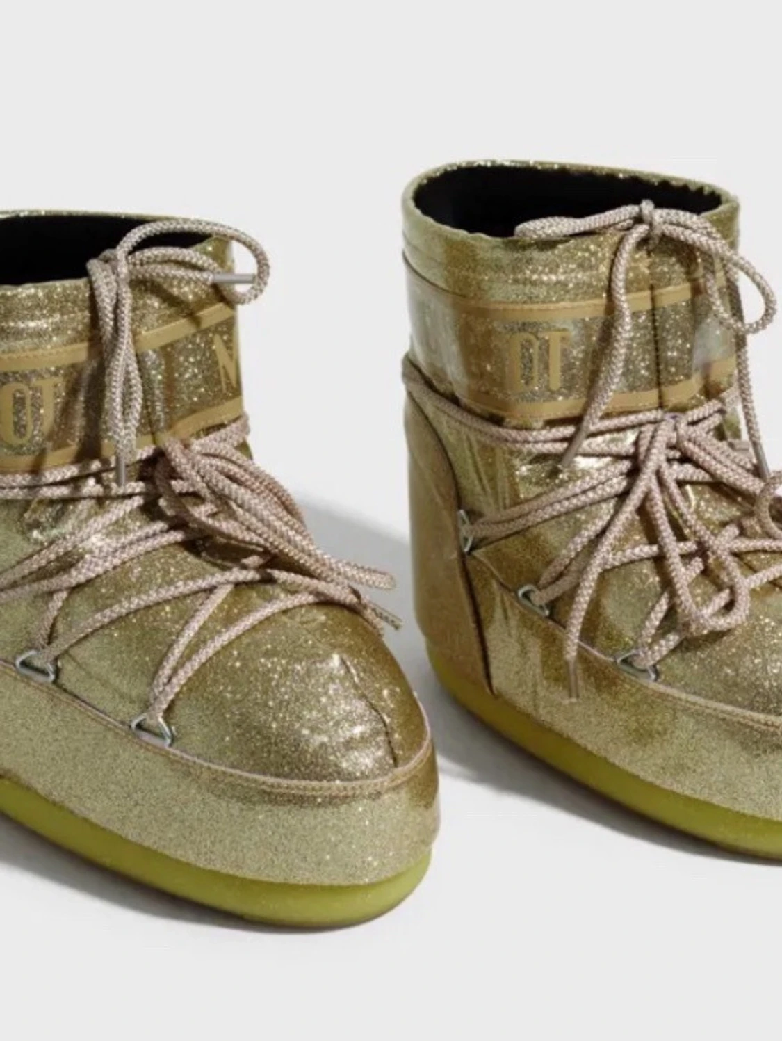 Glittriga guld Moon Boots - 4
