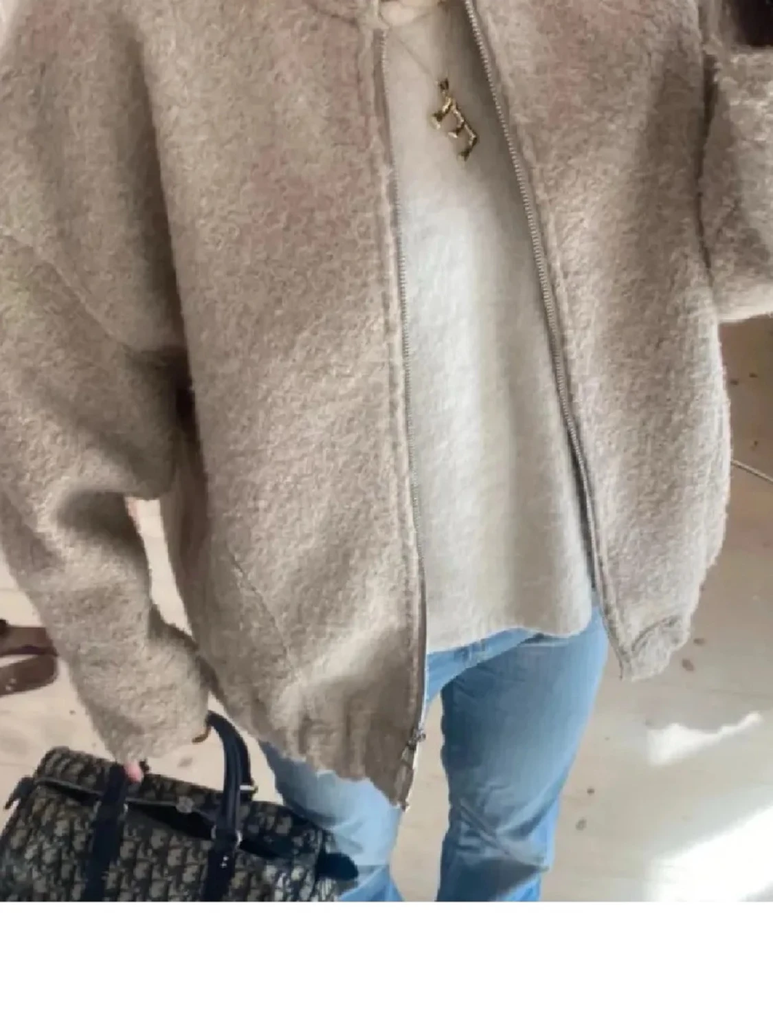 fluffig bomberjacka  - 1