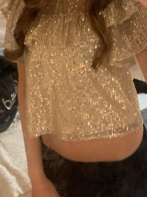 Fest tröja - Jag säljer en jätte snygg fest topp som kommer från Lindex! Den är i jättebra skick och är använd fåtal gånger. Skriv om ni har frågor, jag skickar gärna fler bilder på tröjan och det behövs! Klicka gärna på köp nu❤️