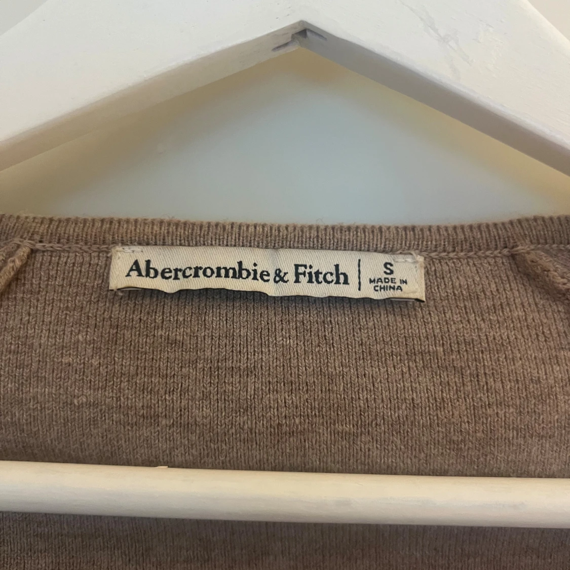 Beige stickad tröja Abercrombie S - 3
