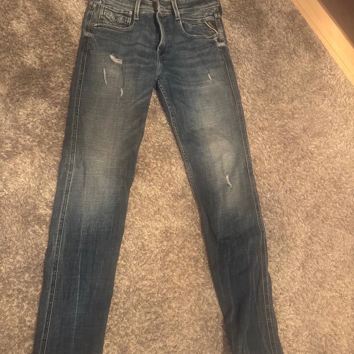 Replay Anbass Slim Fit jeans blå