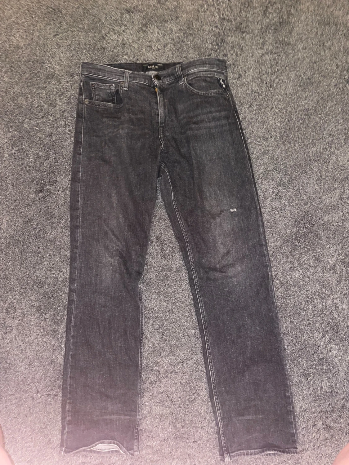 Replay svarta jeans straight fit - 5