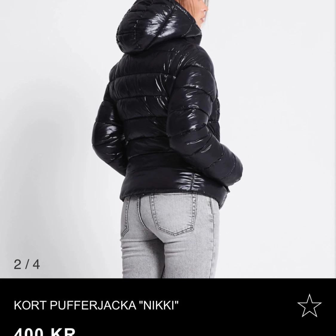 Svart pufferjacka  - 1