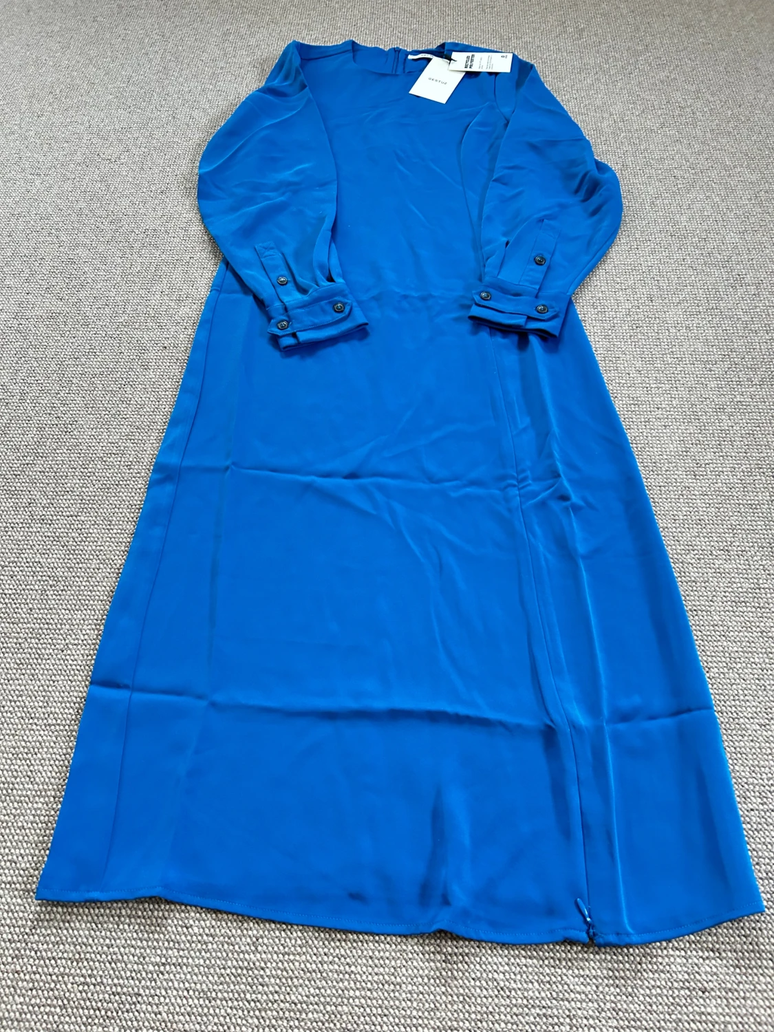 Blå långklänning från Gestuz - 3