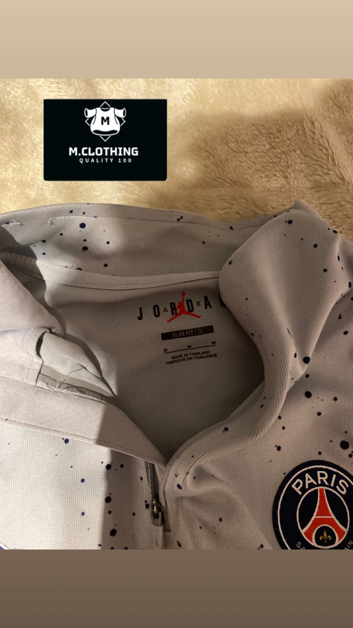 PSG x Jordan långärmad fotbollströja