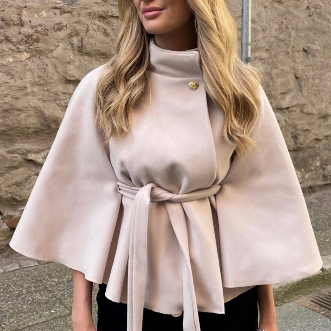 Beige poncho missäy - 1