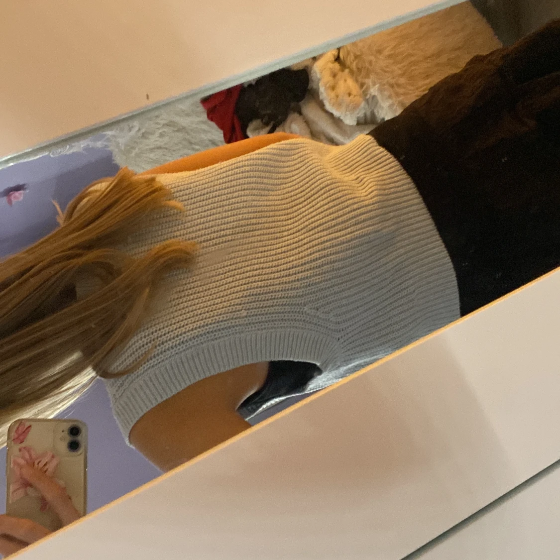 Ljusblå stickad väst från H&M - 4