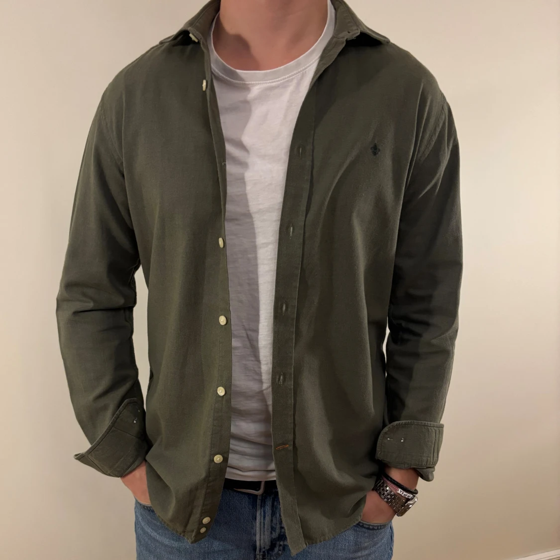 Mörkgrön Morris skjorta - 1