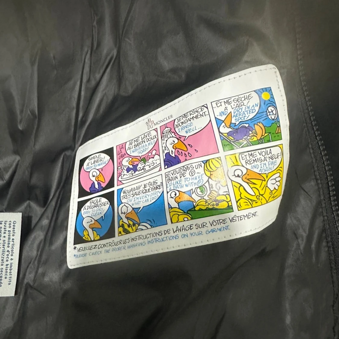 Svart Moncler pufferjacka M - 2