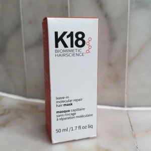 K18 leave-in molecular repair mask - Leave-in repair hår mask, 50 ml. Plomberad och Kommer i tillhörande kartong. avancerad peptidteknologi.