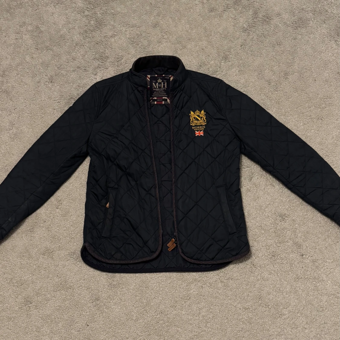 Svart quiltad jacka från Morris