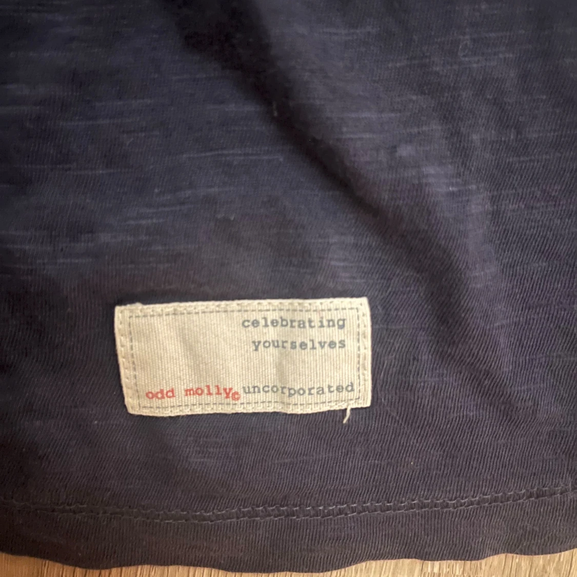 Mörkblå Odd Molly blus med spets - 2