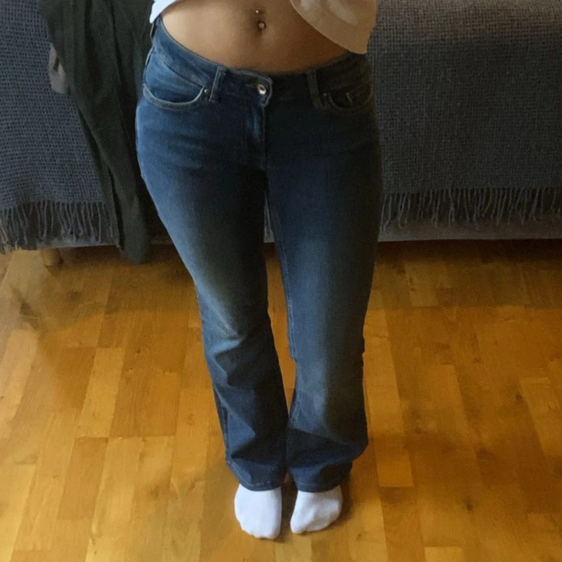 Blå bootcut jeans från ONLY