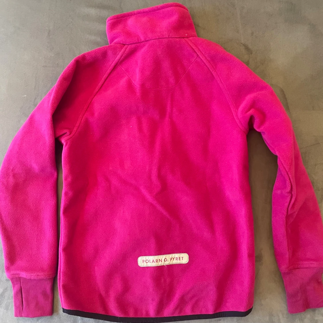 Rosa fleecejacka Polarn O. Pyret 128 - 1
