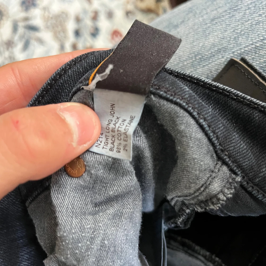 Svarta Nudie Jeans Tight Long John 26/34 - 1