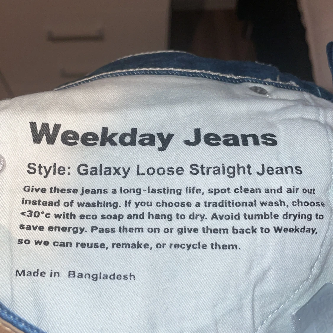 Weekday Galaxy Loose Straight Jeans blå - 3