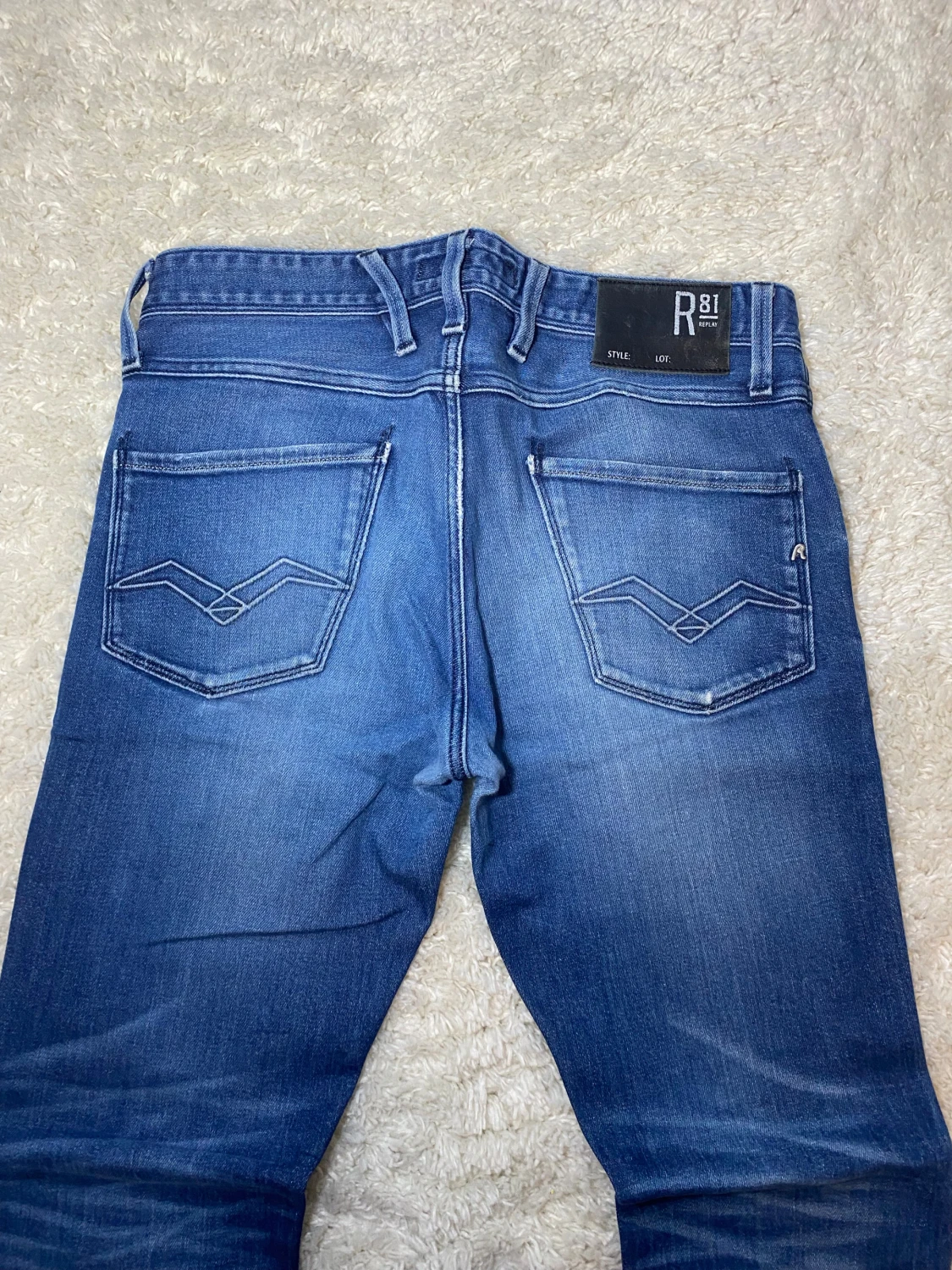 Blåa Replay Anbass jeans - 3