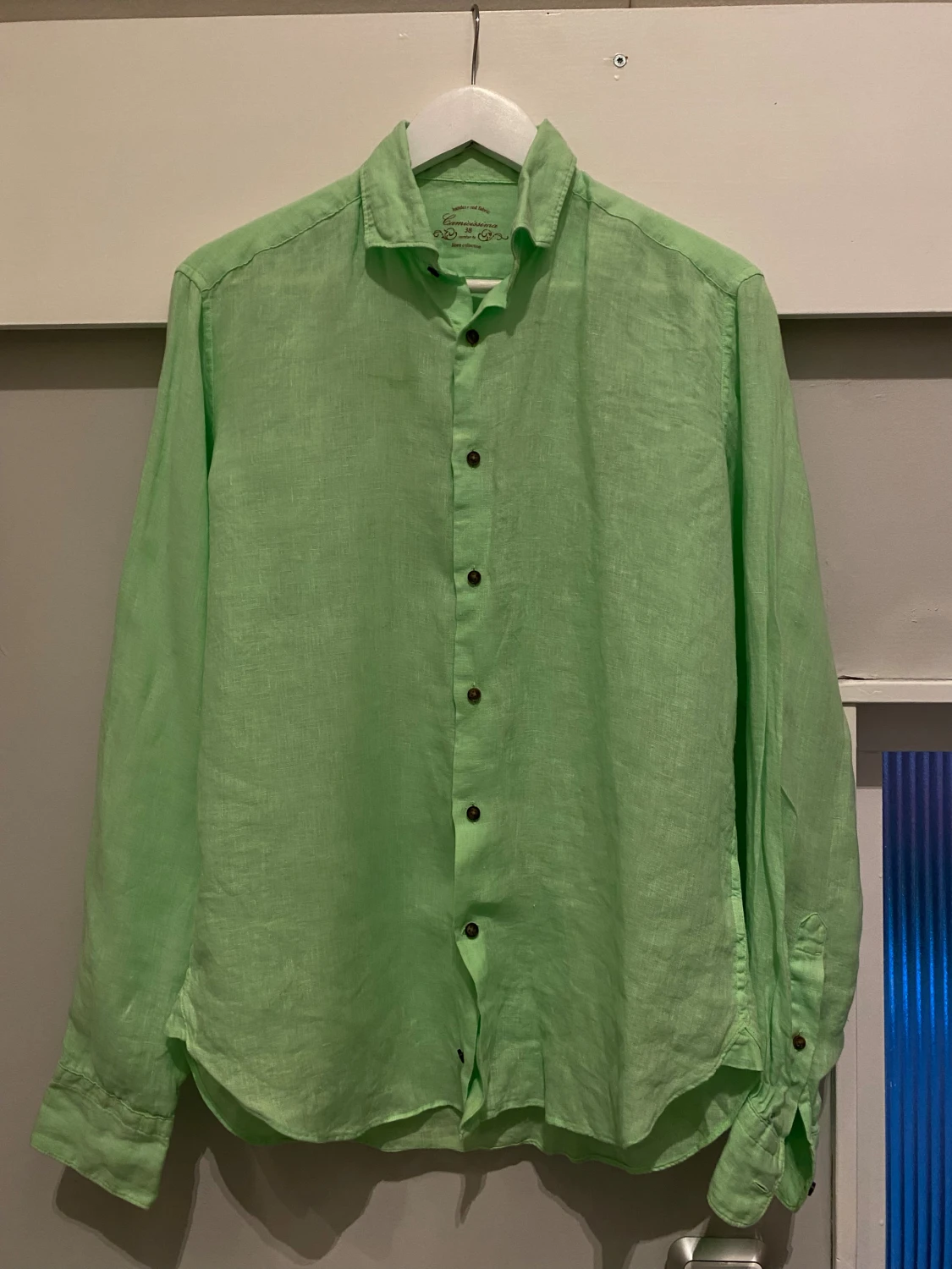 Grön linneskjorta från Camicissima - 2