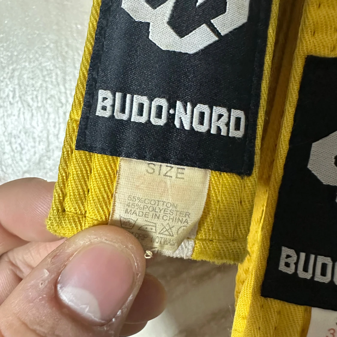 Gult randigt bälte från Budo-Nord - 1