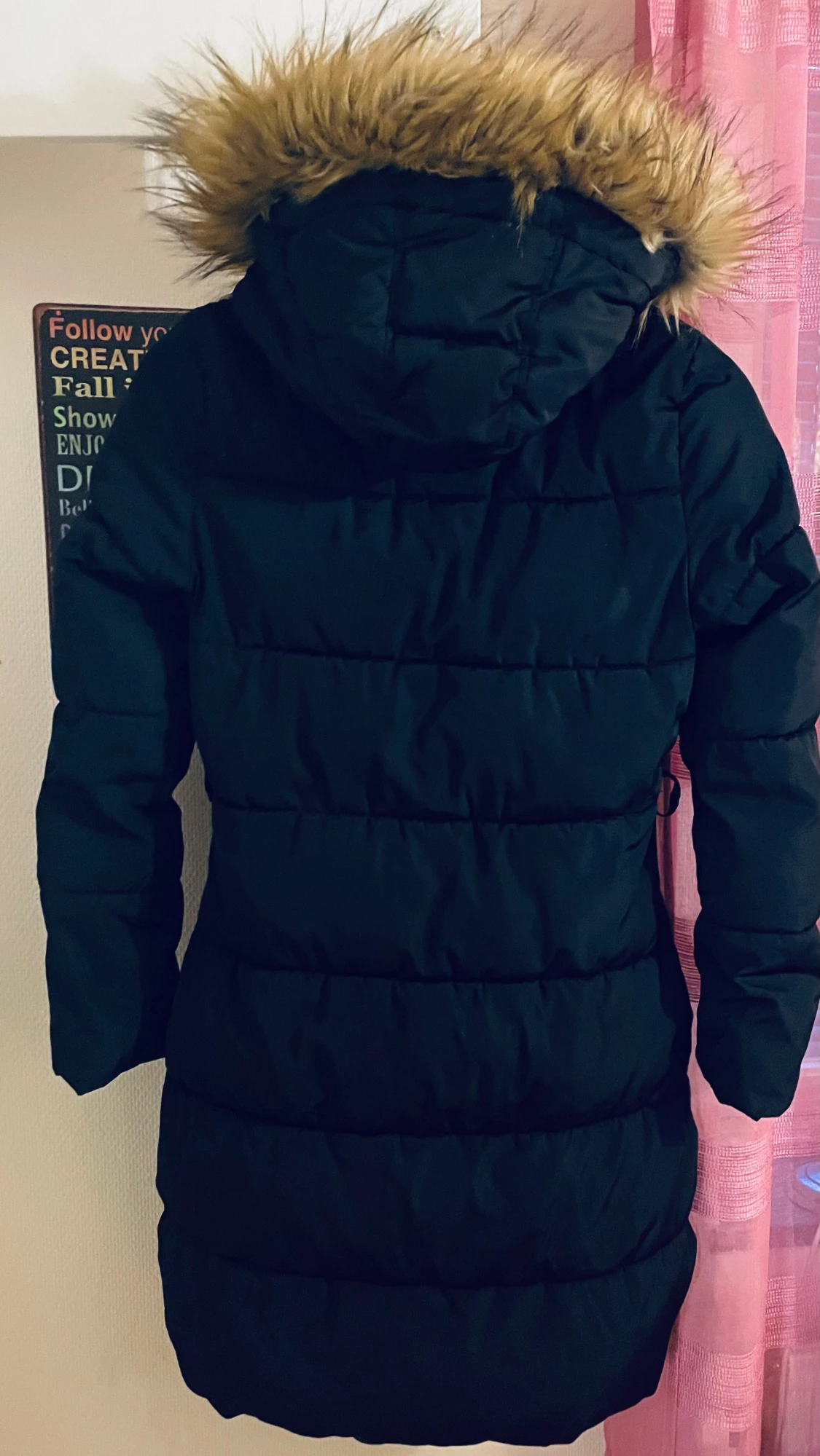 Svart lång jacka  från Lindex - 2