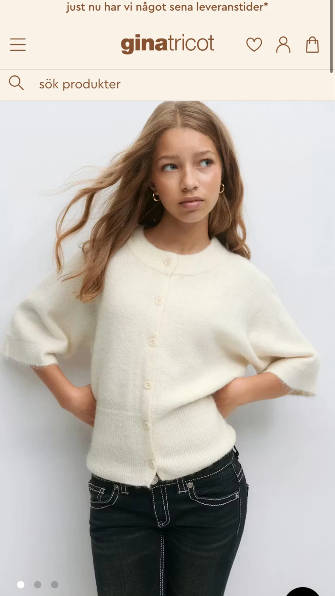 Stickad kofta från Gina Tricot