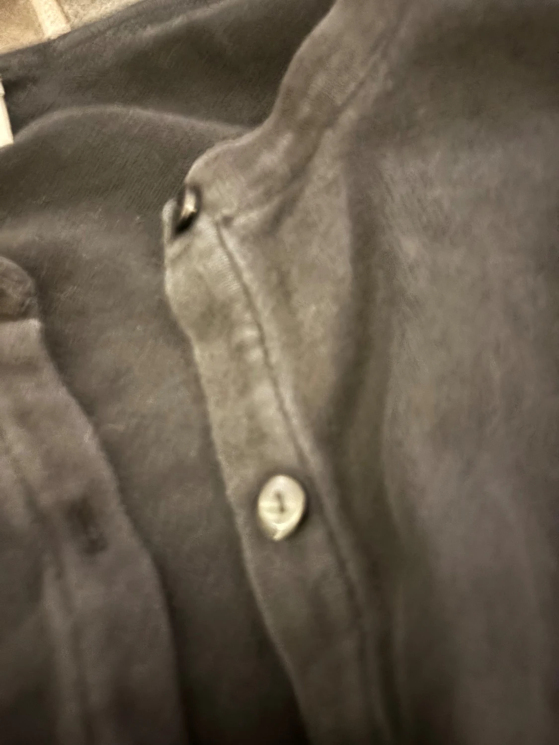 Svart kofta i bomull, storlek L - 1