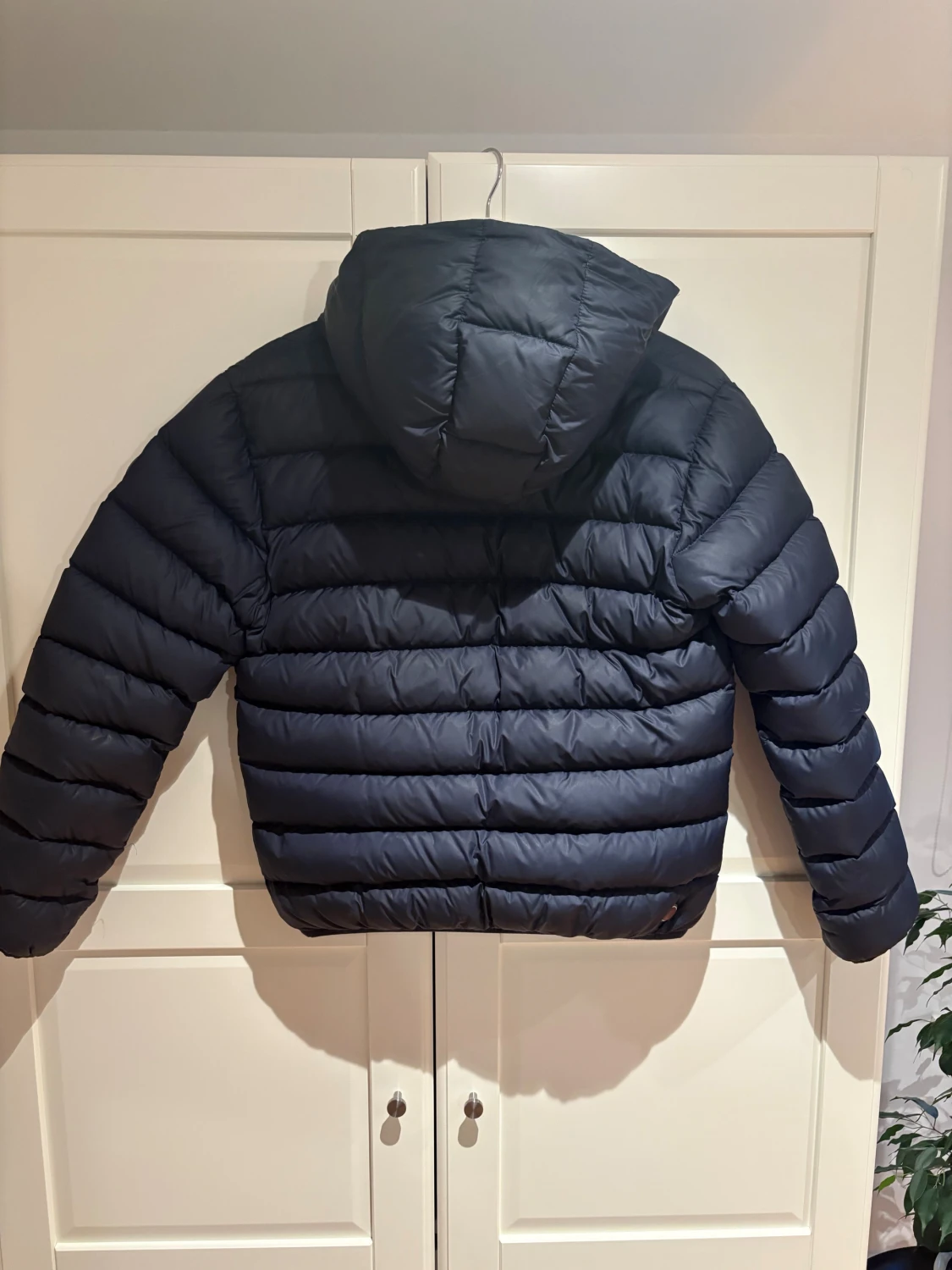 Mörkblå Colmar pufferjacka med huva - 3