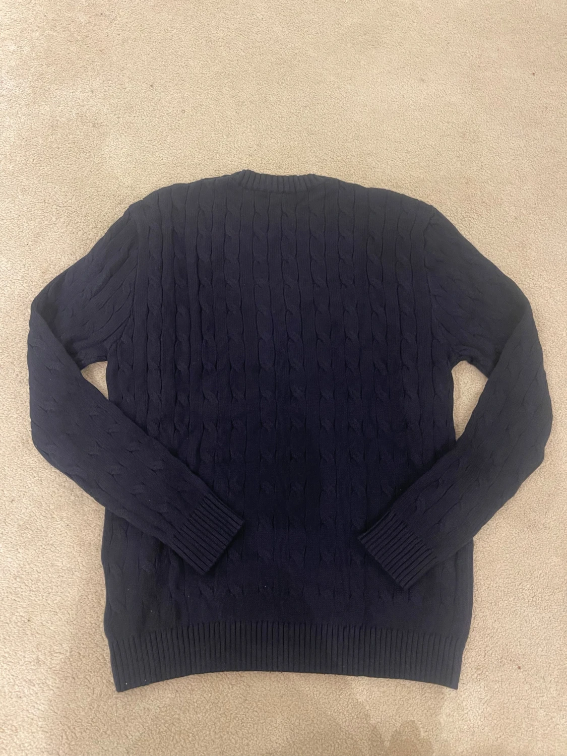 Marinblå polo Ralph lauren stickad - 3