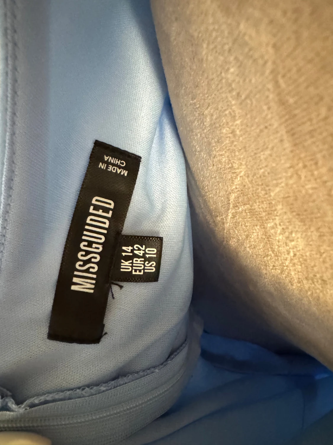 Ljusblå långklänning från Missguided - 2