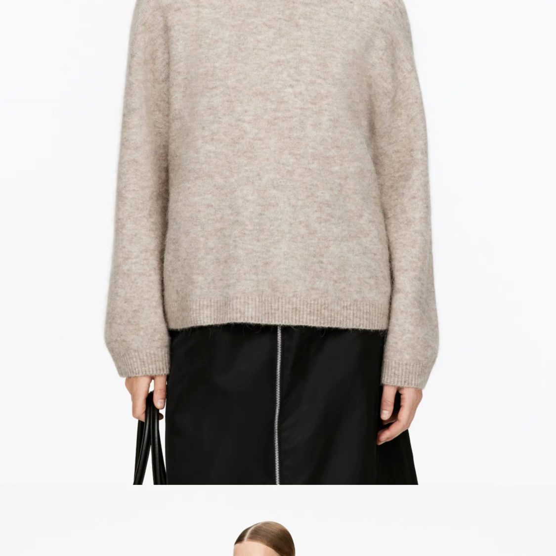 Beige stickad tröja från Arket - 1