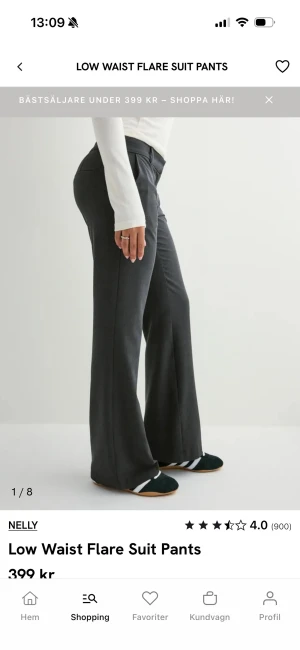 Kostymbyxor Nelly  - Säljer ett par kostymbyxor ifrån Nelly då jag tyckte de var för korta (1.75), de är helt oanvända, prislappen finns kvar. Skriv för fler bilder eller fråger 💕