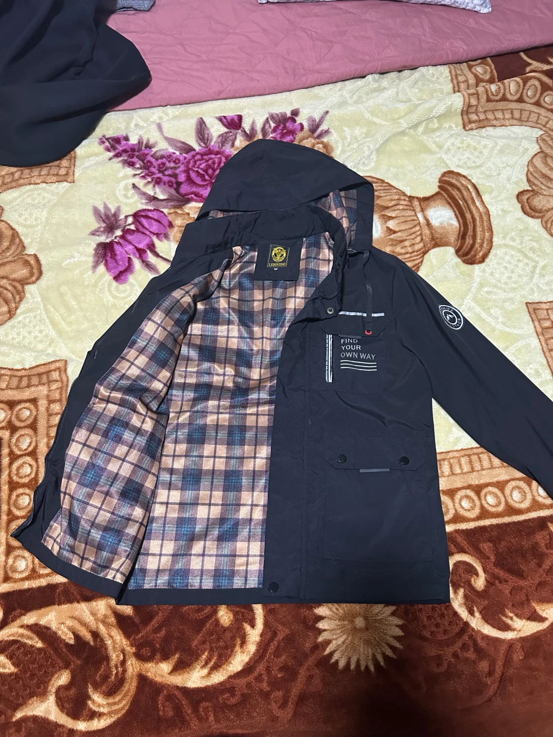 Svart vindjacka Leduntino M - 1
