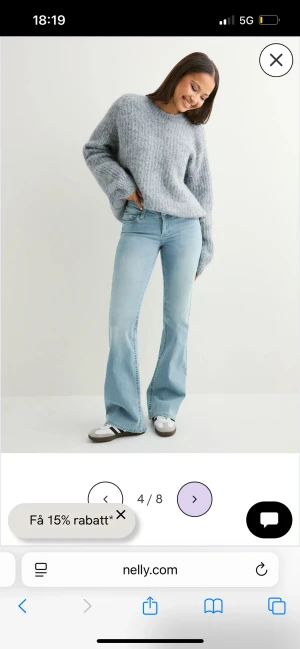 Ljusblåa jeans Nelly storlek 34 - Superfina oanvända jeans från Nelly. 